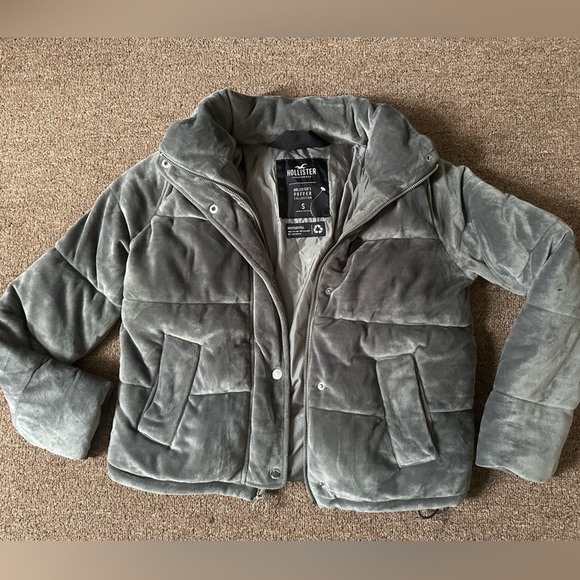 Hollister Jackets & Blazers - Hollister-SUEDE PUFFER JACKET